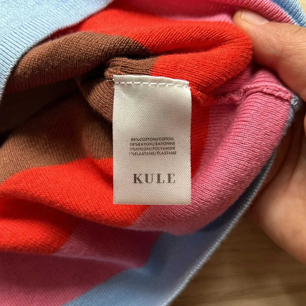 KULE Striped Knit Mini Skirt. Size XS - Picture 4 of 7